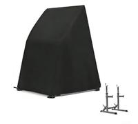 Housse de protection en tissu Oxford 210D pour squat - Étanche et résistante à la poussière - 80 x 74 x 85 cm - Pour équipement de gym - Pour extérieur - Noir