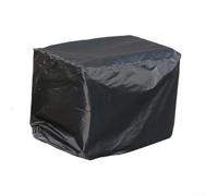 Housse de protection en tissu Oxford avec revêtement argenté pour toutes les saisons et les machines d'extérieur avec double cordon de serrage, étanche à la poussière (noir, 70 x 55 x 60 cm)