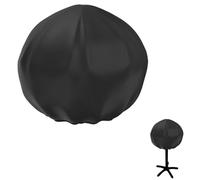 Housse de protection en tissu Oxford pour barbecue - 45 x 50 cm - Petite housse de protection ronde imperméable pour terrasse, barbecue de jardin, intérieur et extérieur (BK)