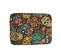 Housse de protection en tissu Oxford résistant aux chocs pour ordinateur portable de 17 pouces Motif Sugar and Skulls
