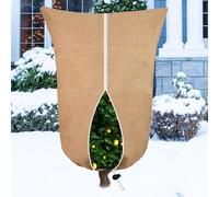 Housse de protection en toile de jute pour plantes - Sacs en toile de jute pour plantes, veste d'arbre, housse de protection contre le gel pour plantes d'hiver (101,6 x 119,4 cm)