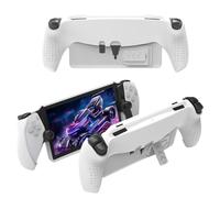 Housse de protection en TPU antidérapant et anti-chute avec support pour console de jeu P5 Portal - Blanc