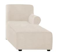 Housse de protection en velours extensible avec accoudoir et sangle élastique pour salon, accoudoir droit, durable et élégante