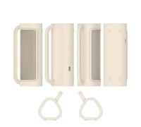 Housse de Protection Enceinte pour Sonos Roam 2 étui de Transport en Silicone Antichoc et résistant à la poussière pour Enceinte Bluetooth sans Fil, Blanc Clair