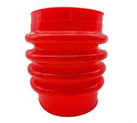 Housse de protection épaisse avec boîte pliable - Protection anti-poussière pour machines à rammer - Bouclier télescopique en cuir rouge et jaune (rouge)