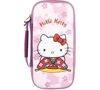 Housse de protection et transport - KONIX - Hello Kitty Nintendo Switch 2 - Rangement accessoires - Motif 3D - Rose