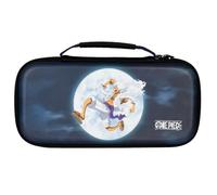 Konix One Piece Housse de Protection et Transport Console Nintendo Switch 2 - Rangement Accessoires - 8 Compartiments Jeux - Motif Luffy Gear 5 - Bleu