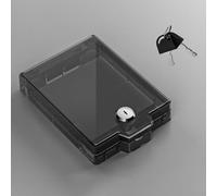 Housse de protection étanche pour climatisation centrale avec serrure et clés, convient pour la maison et le bureau (noir transparent)