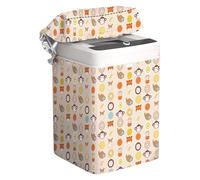 Housse de protection étanche pour machine à laver et sèche-linge - Protection contre les instructions de lavage - Avec fermeture éclair - Protection étanche pour balcon de dortoir H