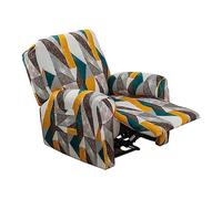 Housse De Protection Extensible for Fauteuil Inclinable en Jacquard avec Pochette Rangement(10)