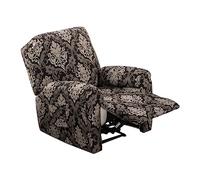 Housse De Protection Extensible for Fauteuil Inclinable en Jacquard avec Pochette Rangement(4)
