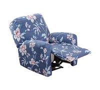 Housse De Protection Extensible for Fauteuil Inclinable en Jacquard avec Pochette Rangement(9)