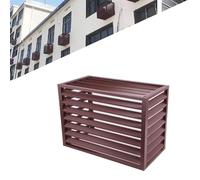 Housse de protection extérieure pour pompe à chaleur à air - Le couvercle supérieur en aluminium durable empêche le feuillage et les dommages causés par les intempéries