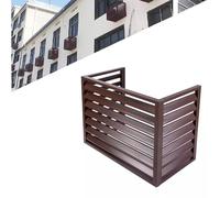 Housse de protection extérieure pour pompe à chaleur à air - Le couvercle supérieur en aluminium durable empêche le feuillage et les dommages causés par les intempéries