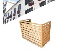 Housse de protection extérieure pour pompe à chaleur à air - Le couvercle supérieur en aluminium durable empêche le feuillage et les dommages causés par les intempéries