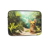 Housse de protection fine et légère pour ordinateur portable de 30,5 cm Motif chihuahua dans les forêts tropicales