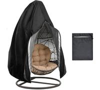 Housse De Protection For Fauteuil Suspendu, Grande Housse For Fauteuil Suspendu, Tissu Oxford 210D Imperméable, Coupe-vent Et Résistant Aux UV, Avec Housse En PVC Et Cordon De Serrage (115 X 190 Cm).(