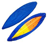 Housse de protection for kayak et canoë, imperméable et durable, 210D, avec 3 sangles à boucle, protection UV et protection solaire for bateau de pêche, kayak, canoë, planche à pagaie(Blue,3.0m/9.8ft)