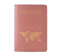 Housse de protection for passeport, sac de rangement for carte d'identité, porte-passeport, ensemble de sacs for cartes d'identité de voyage, portefeuille de voyage fin Protège-passeports(Dark pink)