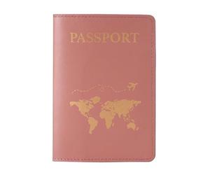 Housse de protection for passeport, sac de rangement for carte d'identité, porte-passeport, ensemble de sacs for cartes d'identité de voyage, portefeuille de voyage fin Protège-passeports(Dark pink)