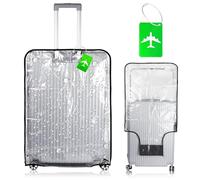 Housse De Protection Grande Valise 30 Pouces,Transparente Imperméable Protection Valise,Housse Protection Valise Lavable Waterproof,Housse Valise pour Trolley De Voyage Valise A Roulette