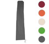 Housse de protection HWC pour parasol déporté 4,3m/3x3m, fermeture Zip ~ anthracite