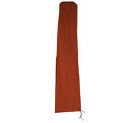 Housse de protection HWC pour parasol jusqu'à 3,5 m, gaine de protection avec zip - terre cuite