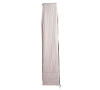 Mendler Housse de protection HWC pour parasol jusqu'à 4,3 m (3x3m) avec fermeture éclair crème-gris