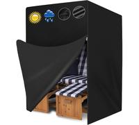 Housse De Protection Imperméable 420d Pour Fauteuil-Cabine De Plage Avec Sac De Transport Pour Fauteuil-Cabine De Plage (135 X 105 X 175/140 Cm)