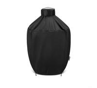 Housse de protection imperméable 600D pour barbecue Kamado avec cordon de | Housse de protection 600D imperméable pour barbecue Kamado pour Joe Grills, 80 x 80 x 80 cm, noir, avec cordons de serrage