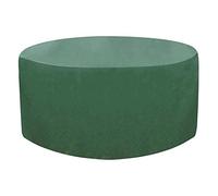 Housse de protection imperméable de qualité supérieure pour table de patio ronde, 130 x 71 cm, pour meubles de jardin, pour tables de salle à manger rondes, couleur anthracite