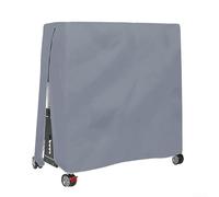 Housse de protection imperméable en tissu Oxford 210D coupe-vent pour tables pliantes et plates, 165 x 70 x 185 cm (gris)
