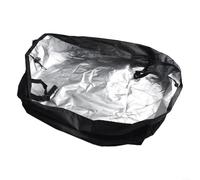 Housse de protection imperméable en tissu Oxford 420D avec sangles réglables et cordon de serrage pour four à pizza Cozze 90347 43,2 cm Noir 62 x 62 x 28 cm