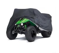 Housse de protection imperméable en tissu Oxford pour tracteur à gazon, moto, VTT, quad, vélo, scooter, moto, ajustement universel, noir, poussière, pluie, neige (145 x 85 x 98 cm)