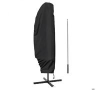 Housse de protection imperméable et anti-uv pour parasol déporté - 265 x 40 - 70 - 50 cm - Noir - Linxor