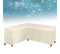 Housse de protection imperméable et durable en tissu Oxford pour canapé d'angle avec grille d'aération - 222 x 286 x 82 cm