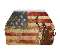 Housse de protection imperméable et résistante avec cordon de serrage réglable pour protéger de la poussière et du vent Motif statue de la Liberté 165 cm