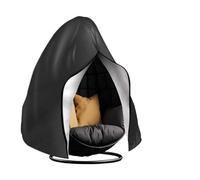 Housse de protection imperméable et résistante for fauteuil suspendu patio, for simple ou pivotant(Black,60*150cm)