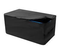 Housse de protection imperméable et robuste pour bancs de rangement rectangulaires, fermeture éclair sur le dessus, kit de protection portable avec sac de rangement pour l'extérieur (noir, M)