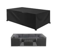 Housse De Protection Imperméable For Meubles De Jardin, Canapés D'extérieur, Tissu Oxford Coupe-vent Avec Protection UV, For Meubles De Jardin Et De Balcon(Black,250cm*190cm*85cm)