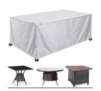 Housse De Protection Imperméable For Meubles De Jardin, Canapés D'extérieur, Tissu Oxford Coupe-vent Avec Protection UV, For Meubles De Jardin Et De Balcon(Silver,250cm*190cm*85cm)