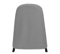 Housse de protection imperméable pour barbecue en tissu Oxford 210D, design coupe-vent avec cordon de serrage pour un ajustement sûr, compatible avec les modèles NJ (gris)