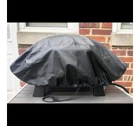 Housse de protection imperméable pour barbecue Weber Q2000 avec tissu polyester durable et cordon de serrage coupe-vent pour une utilisation toute l'année (67 x 44 x 32 cm)