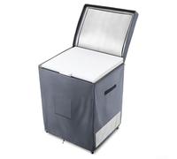 Housse de protection imperméable pour congélateur extérieur, mini réfrigérateur, poche à fermeture éclair (71,12 x 58,42 x 86,36 cm, gris)