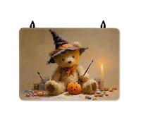Housse de protection imperméable pour cuisinière électrique - Chapeau de sorcière en forme de citrouille d'Halloween - Décoration de cuisine électrique - Orange - 71 x 50 cm