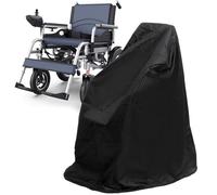 Housse de protection imperméable pour fauteuil roulant - Housse de protection imperméable pour fauteuil roulant électrique - Coupe-vent - Oxford - Pour l'extérieur - Noir - 115 x 65 x 120 cm