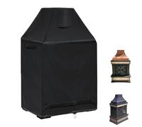 Housse de protection imperméable pour foyer extérieur, housse de foyer robuste, housse de protection pour foyer à bois de terrasse, 96,5 x 66 x 137,2 cm, housse d'extérieur