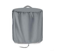 Housse de protection imperméable pour foyer fabriquée en tissu Oxford 600D anti-poussière avec sangles réglables pour un maintien sûr par temps venteux (46 x 38 cm, gris)