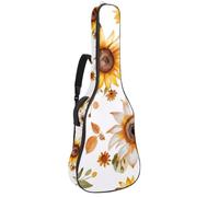 Housse de protection imperméable pour guitare acoustique classique et électrique, fruits d'été, orange avec fleurs, Multicolore 06, 42.9x16.9x4.7 in, Sac à dos décontracté