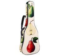Housse de protection imperméable pour guitare acoustique classique et électrique, fruits d'été, orange avec fleurs, Multicolore 03., 42.9x16.9x4.7 in, Sac à dos décontracté
